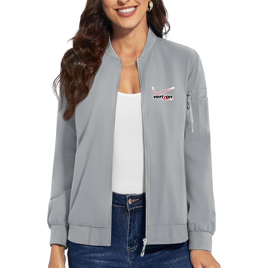 Women's   Verizon Wireless Premium Bomber Jacket Outerwear